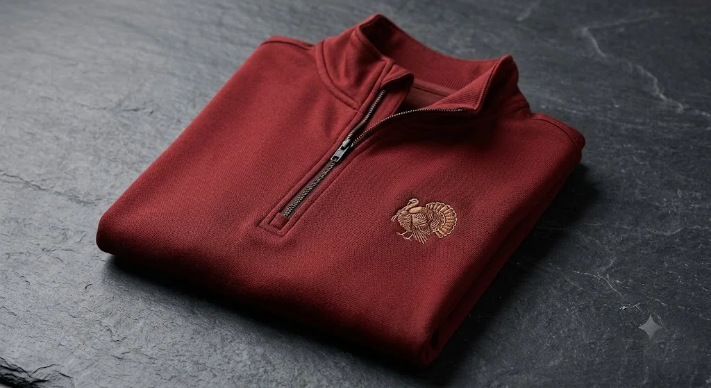 Branded Quarter-Zip